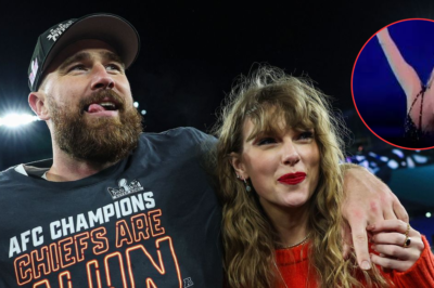 Taylor Swift’s cheeky Travis Kelce and Kansas City Chiefs gesture during Dublin show