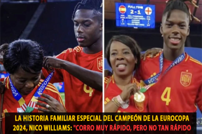 La historia familiar especial del campeón de la Eurocopa 2024, Nico Williams: “Corro muy rápido, pero no tan rápido como mi madre”