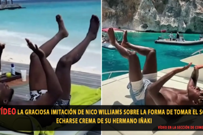 La graciosa imitación de Nico Williams sobre la forma de tomar el sol y echarse crema de su hermano Iñaki