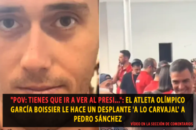 “POV: tienes que ir a ver al presi…”: el atleta olímpico García Boissier le hace un desplante ‘a lo Carvajal’ a Pedro Sánchez