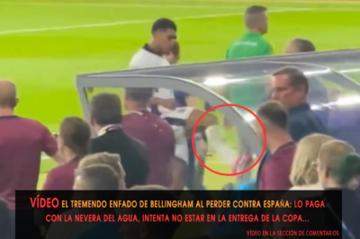 El tremendo enfado de Bellingham al perder contra España: lo paga con la nevera del agua, intenta no estar en la entrega de la copa…