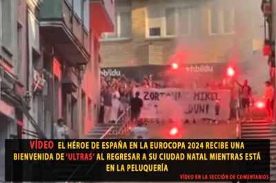 MIRA: El héroe de España en la Eurocopa 2024 recibe una bienvenida de ‘ultras’ al regresar a su ciudad natal mientras está en la peluquería