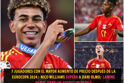 7 jugadores con el mayor aumento de precio después de la Eurocopa 2024 :  Nico Williams supera a Dani Olmo;  Lamine Yamal tiene un avance increíble