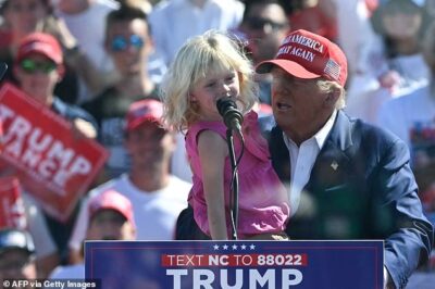 Trump’s Grandkids Steal the Spotlight at North Carolina Rally — Watch the Heartwarming Moment and Trump’s Bold Prediction for Victory!