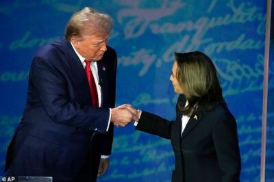 What Trump said to Kamala Harris as she walked over to shake his hand in debate opening that set the internet alight