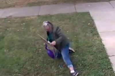 Watch : Oυtrage Erupts as Woman Caught on Camera Vandalizing Trump Yard Sign, It Wouldn’t Have Been Noteworthy if She Hadn’t Been This Maniacally Terrifying