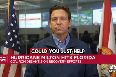 JUST IN: Ron DeSantis shut down CNBC host that accused him of politicizing Hurricane Milton!