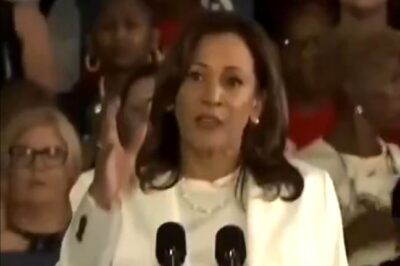 Watch: Kamala Helpless, Embarrassed, and Furious as Crowd Chants “Donald Trump” at Her Detroit Event