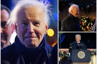 Biden shocks with long, wispy hair at White House Christmas tree lighting: ‘Ghosts of corruption past, present and future’