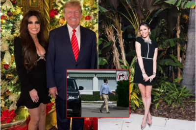 Donald Trump Jr. brings Bettina Anderson to Mar-a-Lago dinner, are greeted by Donald Sr., ‘parading their love for all to see’