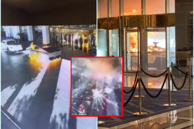 Elon Musk reveals the cause of the massive Tesla Cybertruck explosion outside the Trump hotel in Vegas, just hours after the horrifying incident in New Orleans, as investigators examine if the events are connected.